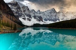 Moraine Lake in the Canadian Rockies